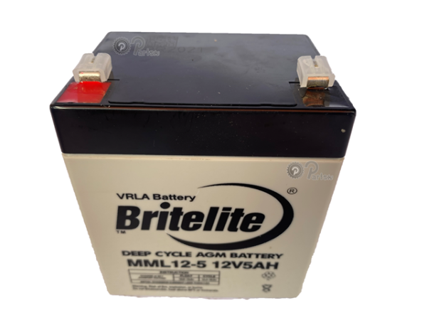 BRITELITE VRLA DEEP CYCLE 12V 5AH AGM BATTERY