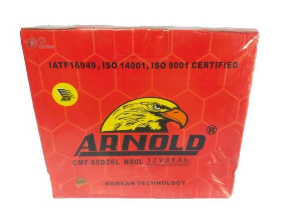 ARNOLD 12V AUTOMOTIVE CMF 80AH CAR BATTERY MAINTENANCE FREE