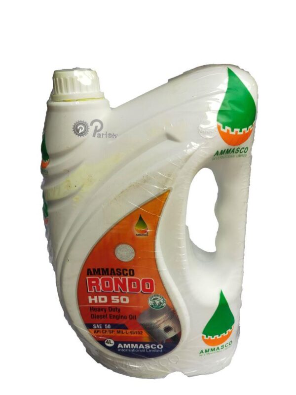 AMMASCO RONDO HEAVY DUTY DIESEL ENGINE OIL, SAE 50, API CF SF (4 LITRES)